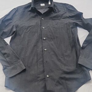 Armani Collezioni Charcoal Button Down Shirt